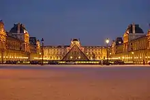 The Louvre Pyramid at the Louvre in Paris (1989)