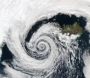 Image 20An extratropical cyclone near Iceland (from Cyclone)