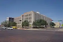 The current Lubbock County Courthouse