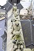 One of the very ornate flying buttresses of St. John's Cathedral, 's-Hertogenbosch, The Netherlands