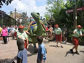 Lucky the Dinosaur in Disney's Animal Kingdom in 2005.