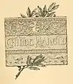 L. S. Ipsen, Half-title illustration, Childe Harold's Pilgrimage by Lord Byron, 1886