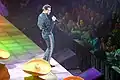 Luis Miguel singing during the concert in Hidalgo (Oct / 12 / 05)