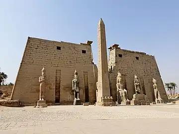 Entrance of the Luxor Temple complex, unknown architect, 1279-1212 BC