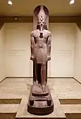 Amenhotep III; circa 1390-1352 BC; quartzite; height: 2.49 m