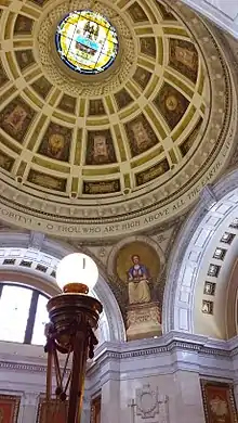 A portion of the courthouse rotunda (March 2018)