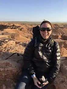 Pyne at the Flaming Cliffs in 2017.