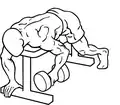 Unilateral lying dumbbell fly begin