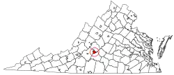 Location in Virginia