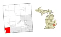 Location within Oakland County