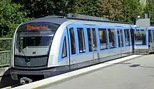 A C2.11 train at Studentenstadt station in September 2016