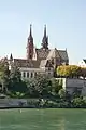 Basel Minster and Palace, until the Swiss Reformation in 1529 cathedral and residence of the prince-bishops