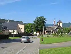 Former fort (left) and the Church of Saint Nicholas (right)