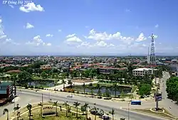 Đông Hà city center seen from above