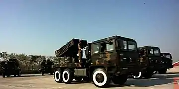 MAM-01B rocket artillery systems of Myanmar Army