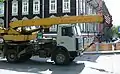 MAZ-based crane truck