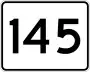 Route 145 marker