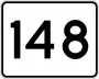 Route 148 marker