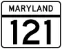 Maryland Route 121 marker