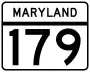 Maryland Route 179 marker