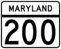 Maryland Route 200 Toll marker