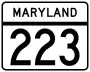 Maryland Route 223 marker