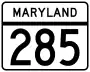 Maryland Route 285 marker