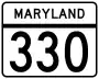 Maryland Route 330 marker