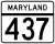 Maryland Route 437 marker