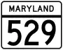 Maryland Route 529 marker