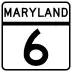 Maryland Route 6 marker