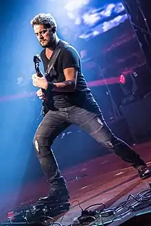 Gillette performing with Mike Portnoy's Shattered Fortress in 2017