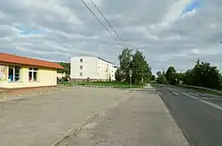 Roadside buildings in Mileszewy