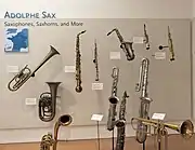 Sax family of instruments – Europe exhibit