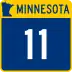 Trunk Highway 11 marker