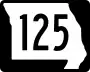 Route 125 marker