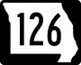 Route 126 marker