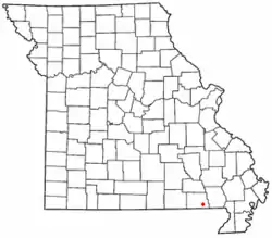 Location of Oxly in Missouri