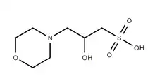 Chemical structure of MOPSO