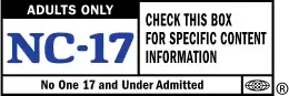 NC-17 rating symbol and block