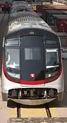 MTR Hyundai Rotem EMU train emergency exit in the middle of both heads/ends