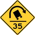 United States (warning of danger of truck roll-over)