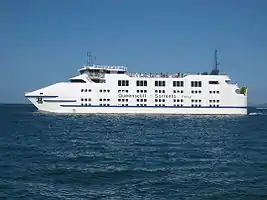 The MV Sorrento on Port Phillip Bay