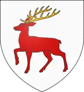 The arms of the MacCarthy, king of Desmond and in earlier centuries, king of Munster.