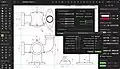 MacDraft Orthographic Engineering Drawing