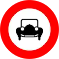 17a) — No motor vehicles except motorcycles