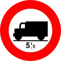 18e) — No cargo vehicles weighing more than 5.5 tonnes