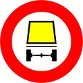 21c) — No vehicles carrying dangerous goods or materials under special signage regulations