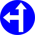 24d) — Proceed straight or turn left