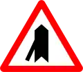 2e) — Merging traffic on the left